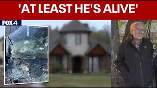 Wife thankful husband is alive after he crashed into Seagoville home and was shot by homeowner
