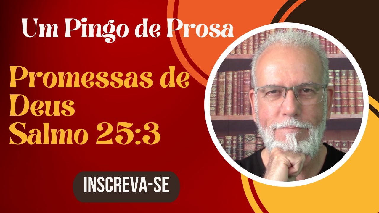 Amigos, este é o nosso Pingo de Prosa, onde meditamos nas maravilhosas promessas de Deus. Tenha um a...
