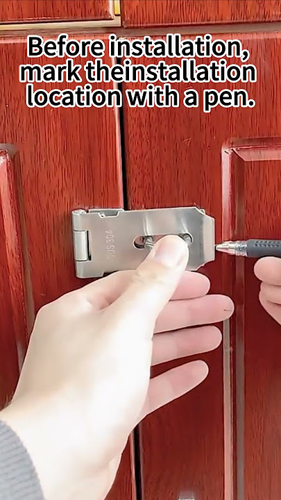 Stainless Steel Safety Packlock Cabinet Hasp and Staple Lock Handle Slide Door Locks