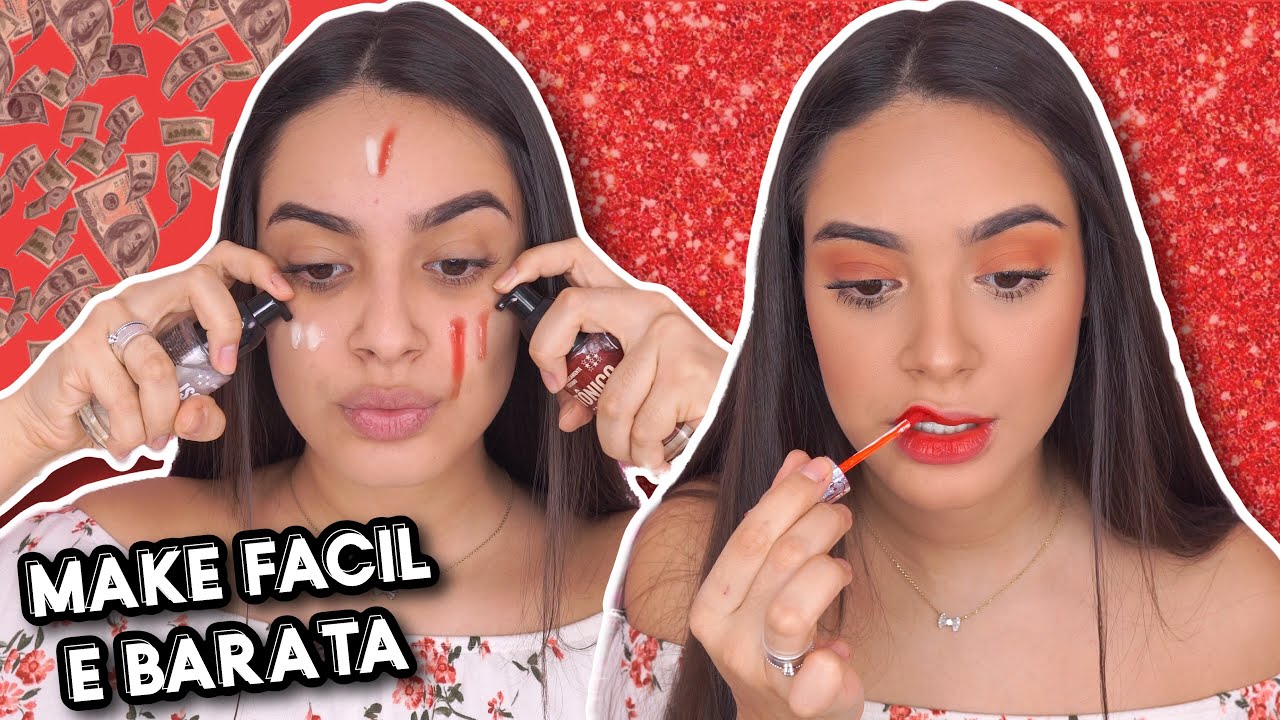Maquiagem NATURAL com BARATINHOS! 😍