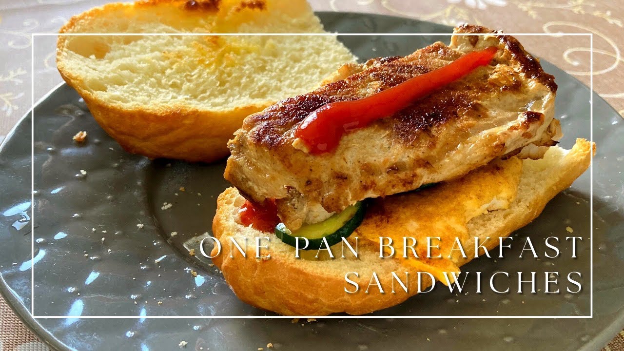 Breakfast Vlog｜Easy and Quick! OnePan Breakfast Sandwich 🥪 YouTube