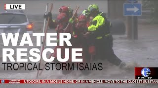 Tropical Storm Isaias Water Rescue