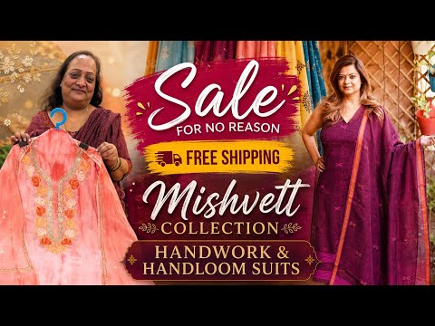 Sale on Fresh Collection of Handwoven Linen, Kashmiri, Narayanpeth & Jamdani Suits | Shwetadhiraj