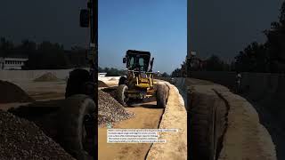 Precision Gravel Road Leveling with Motor Grader 🚜 #RoadConstruction #Grading #HeavyEquipment