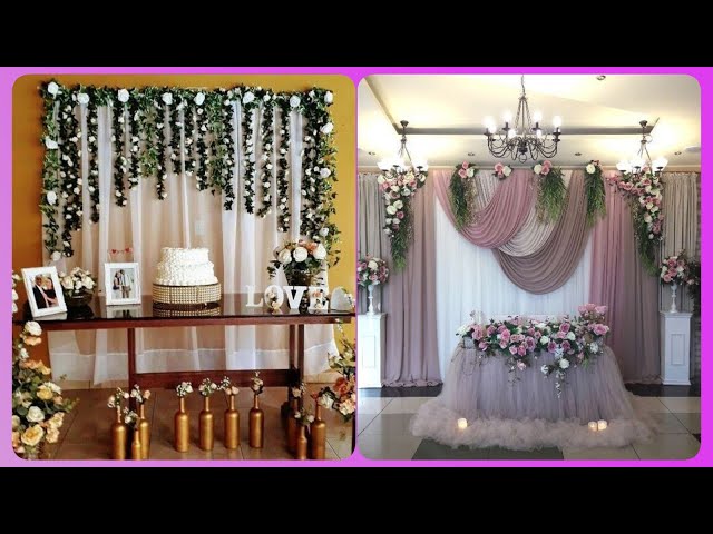 💜 Decoracion Para Boda Civil en Casa / Ideas Para Decorar Boda Sencilla en  Casa 