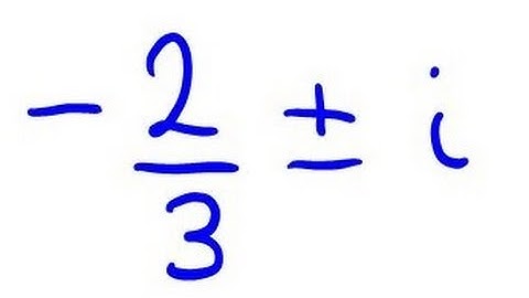 Find Quadratic Equation from Complex Roots