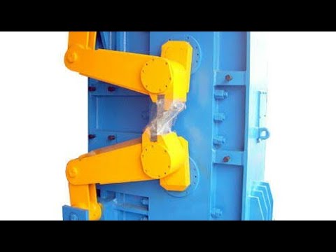 crop and cobble shear / crank shear / flying shear - YouTube