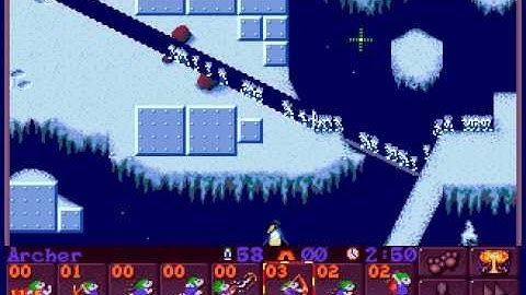 Polar, level 9; a Lemmings 2 walkthrough
