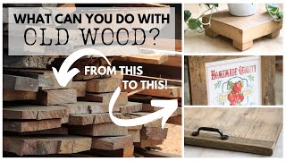 Old Wood Projects ~ Barn Wood Home Decor ~ DIY Home Decorations ~ Old Wood Ideas