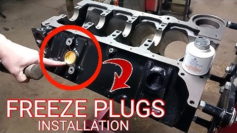 HOW TO INSTALL FREEZE PLUGS ON AN ENGINE BLOCK #automobile #mechanic #motorsport #performance #tips