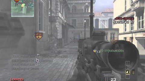 MW3: 8 Man Sniper Killfeed!!!