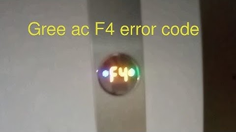 Gree Ac F4 Error code fault and problem urdu hindi- how to fix F4 error on air conditioner