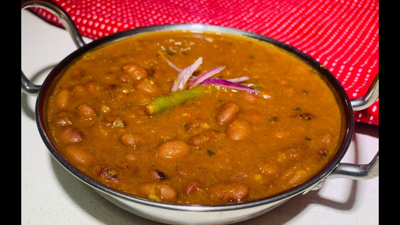 How to prepare easy, quick Rajma Masala or Red Kidney Beans curry at