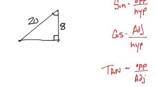 Vid 3 - Finding missing angles using trig