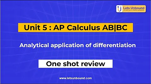 Unit 5 | Analytical Applications of Differentiation | AP Calculus AB/BC | One-Shot Review