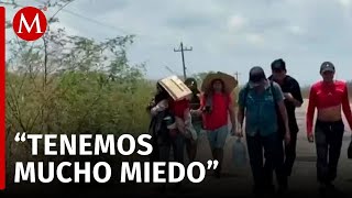 Migrantes piden más seguridad en su paso por el Istmo de Tehuantepec, Oaxaca