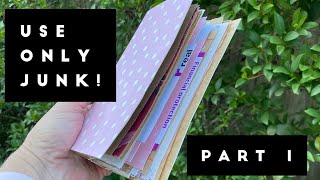 Make a true junk journal from only junk | Beginner friendly tutorial