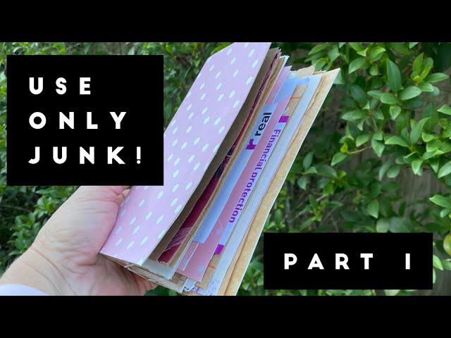 Make a true junk journal from only junk | Beginner friendly