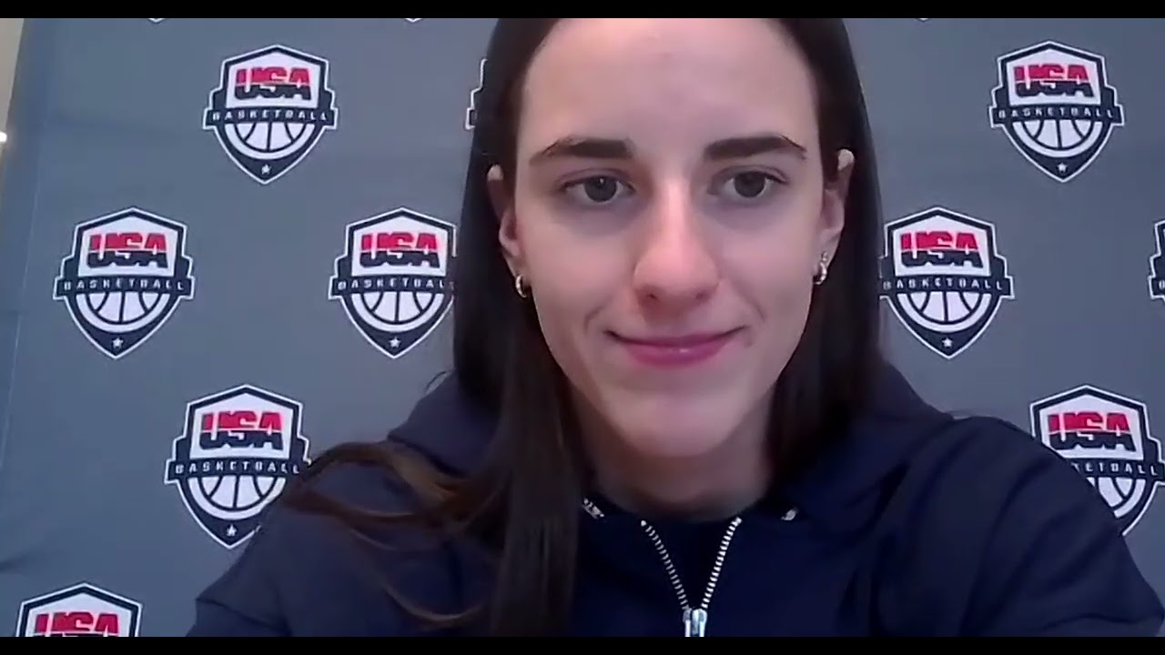 Indiana Fever star Caitlin Clark speaks at USA Basketball Women’s World Cup Qualifying Training Camp