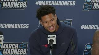 Boopie Miller, Jaron Pierre, Corey Washington talk SMU vs Miami Ohio | NCAA Tournament | First Four