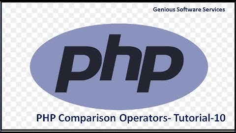PHP Comparison operators  | PHP Tutorial -10| Learn PHP Programming for Beginners