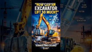 How Can an Excavator Lift So Much Weight? 🚜 Hydraulic Power Explained!