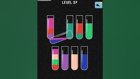 WATER COLOR SORT level 37...(21 moves)