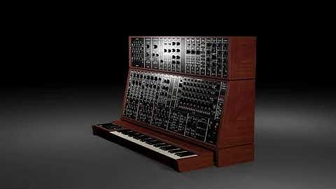Moog Modular55 3D model