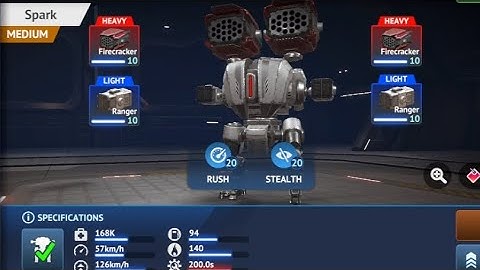 The fastest killer in the game! MECH WARS Spark Rockets gameplay. 