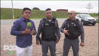 POLÍCIAS MILITARES DO 24 BATALHÃO PRENDEM HOMENS COM PEÇAS ROUBADAS DE CAMINHÃO | Arthur Garcia