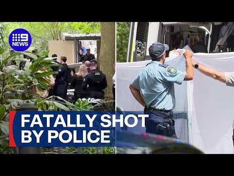 Armed man fatally shot by police after allegedly attacking women in Sydney units | 9 News Australia