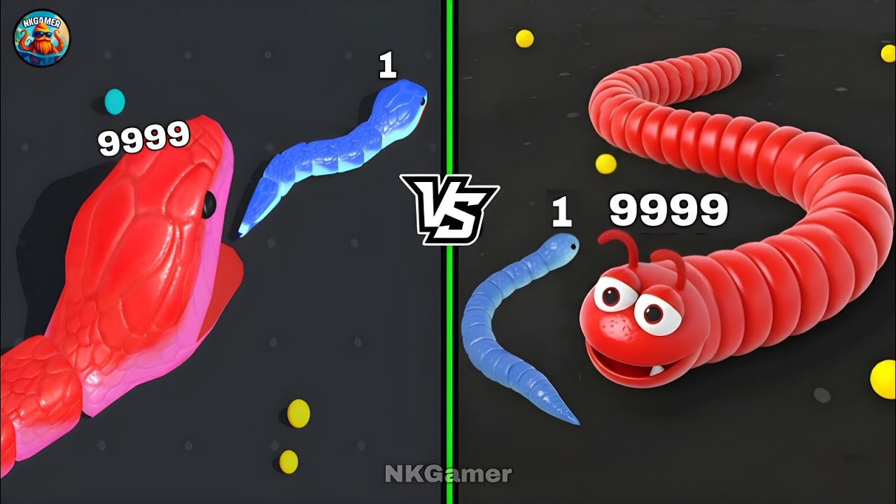Snake Clash vs Worms Clash – Ultimate Giant Battle! 🐍🔥