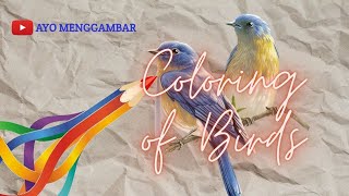 Coloring Birds, Mice and Hedgehogs using colorful colors #coloring #coloringpages #coloringbirds