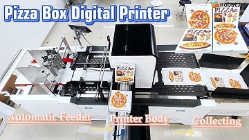 Pizza Box Printing Machine: High speed single pass digital printer with automatic feeder! #box