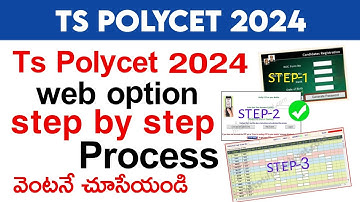 ts polycet counselling 2024 web options step by step process | ts polycet web options 2024