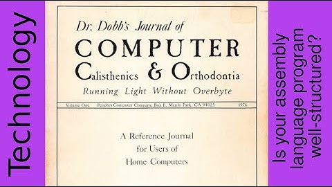 Is your assembly language program well-structured?
