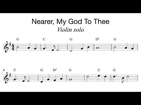 nearer my god to thee easy violin sheet music youtube nearer my god to thee violin sheet music
