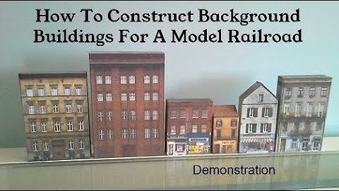 Demonstration Constructing Inexpensive Model Railroad Background Buildings |🔥