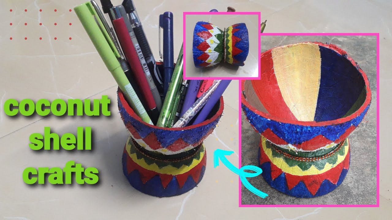 Coconut shell crafts/arts and crafts/ தேங்காய் ஓடுகள்/creative ideas ...
