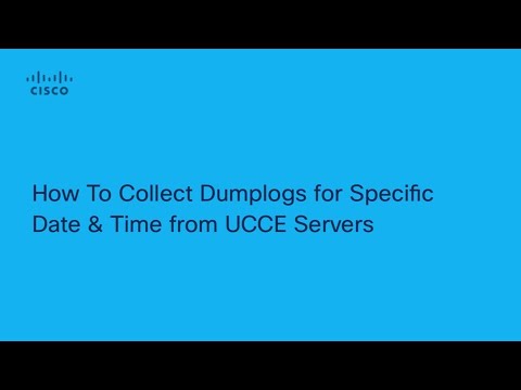 UCCE - How to Collect Dumplogs from UCCE Servers