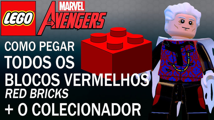 TODOS OS BLOCOS VERMELHOS X2, X4, X6, X8 E x10 NO LEGO MARVEL AVENGERS 