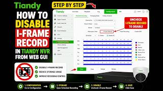 How to disable i frame record in TIANDY nvr from web gui