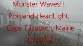 Massive Storm at Portland Headlight ~ Epic Waves!!! I must have been crazy!