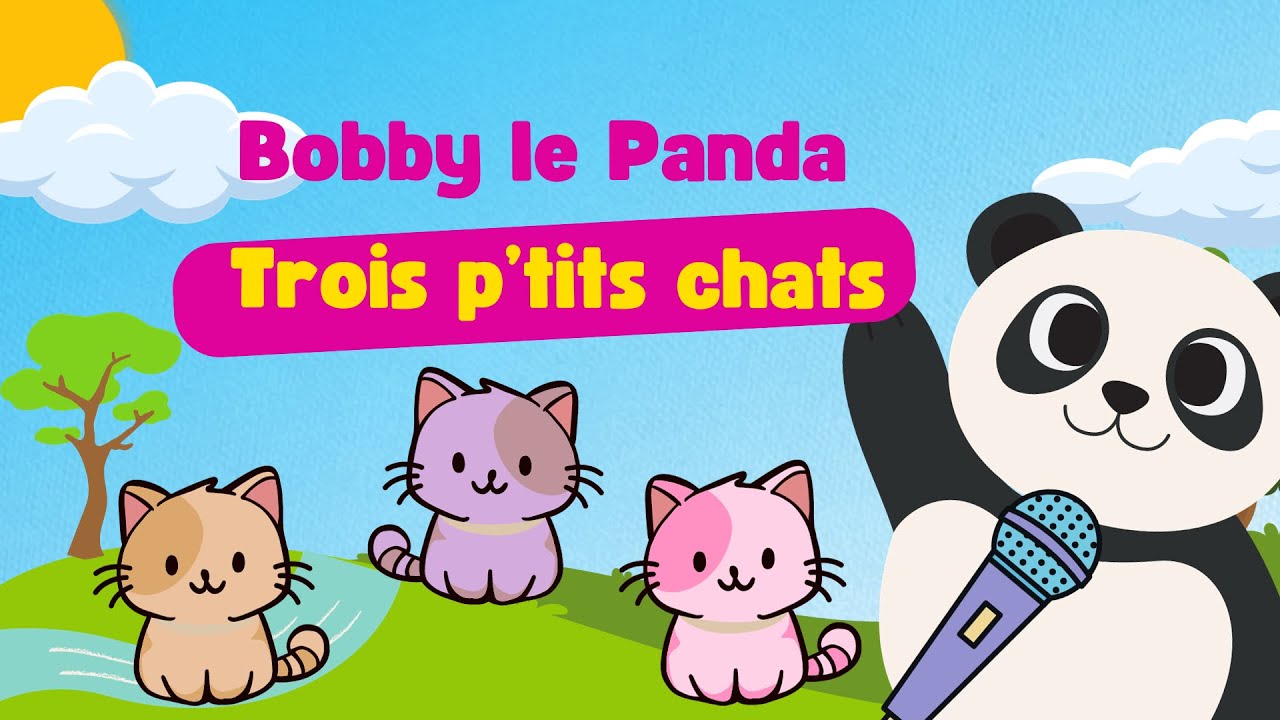 Trois petits chats 🐱(Chanson pour enfants avec paroles Comptine) YouTube