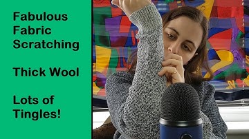 ASMR Tingly Fabric Scratching with Woolly Jumper - No Talking after Intro