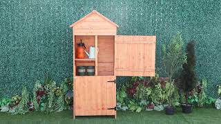 Outsunny Four-Tier Lockable Shed