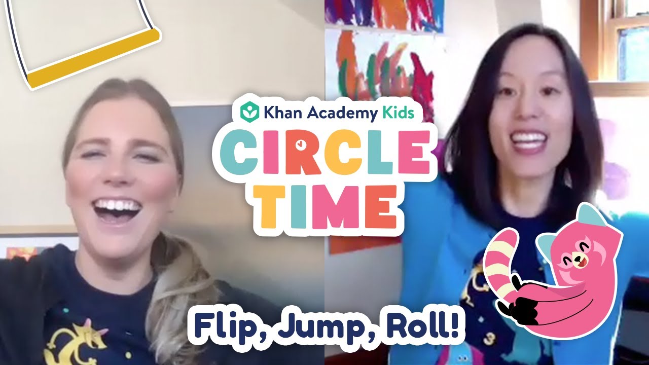 Flip, Jump, Roll! | Book Reading and Gymnastics for Kids | Circle Time with Khan Academy Kids