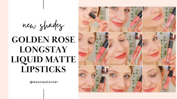 Golden rose liquid matte lipstick review