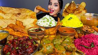 Eating Crispy Aloo Masala Dosa,Ghee Egg Dosa,Lemon Fried Rice South Indian Food ASMR Eating Video