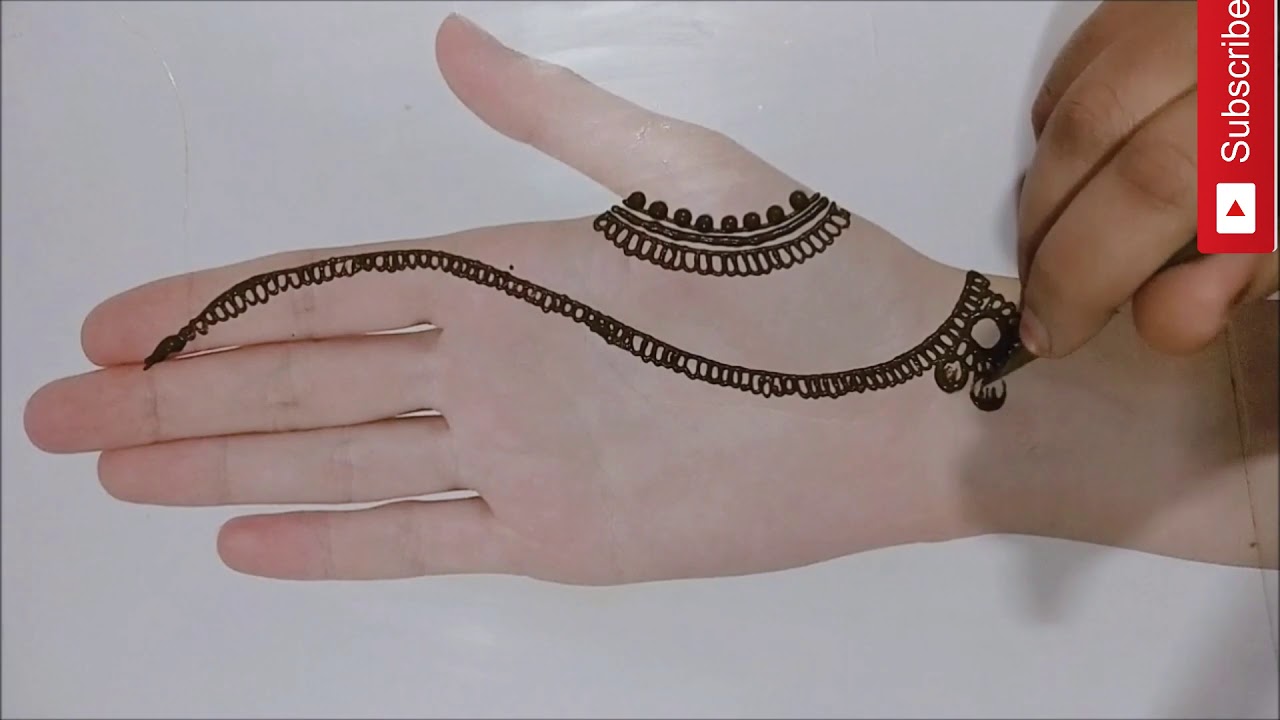 Mehndi Designs Easy and Simple - Simple Mehndi Designs for front hands ...